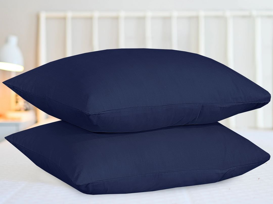 Easy Care Pillow Cover – Navy, 2 Pc