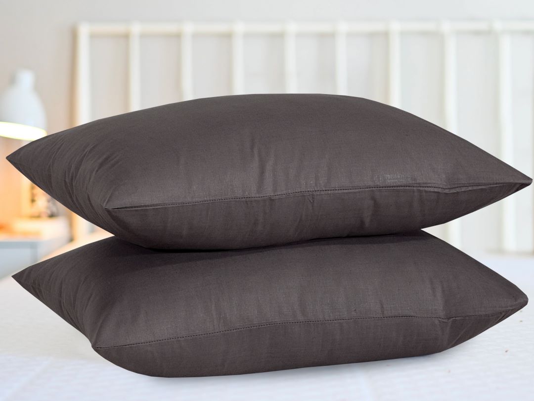 Easy Care Pillow Cover – Gray, 2 Pc