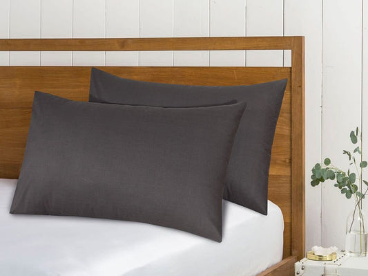 Easy Care Pillow Cover – Gray, 2 Pc