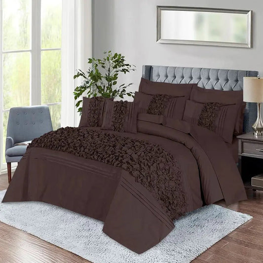 Roly - Poly Duvet Cover 8 Pcs Set Brown - 40207 RFS - Lotus