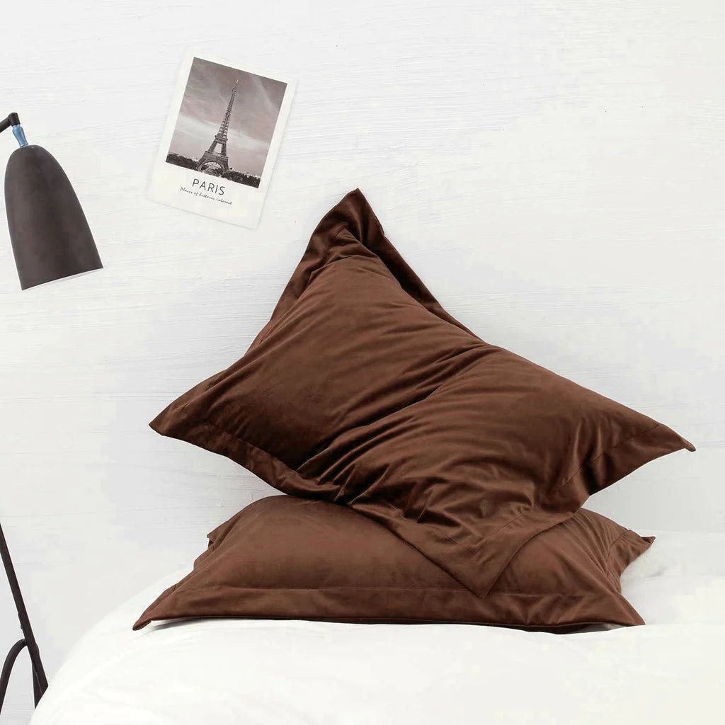 Royal Velvet Pillow Sham - Chocolate, 2 Pc, RFS - Lotus