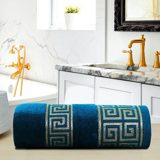 Teal Versatile Bath Towel - Lotus