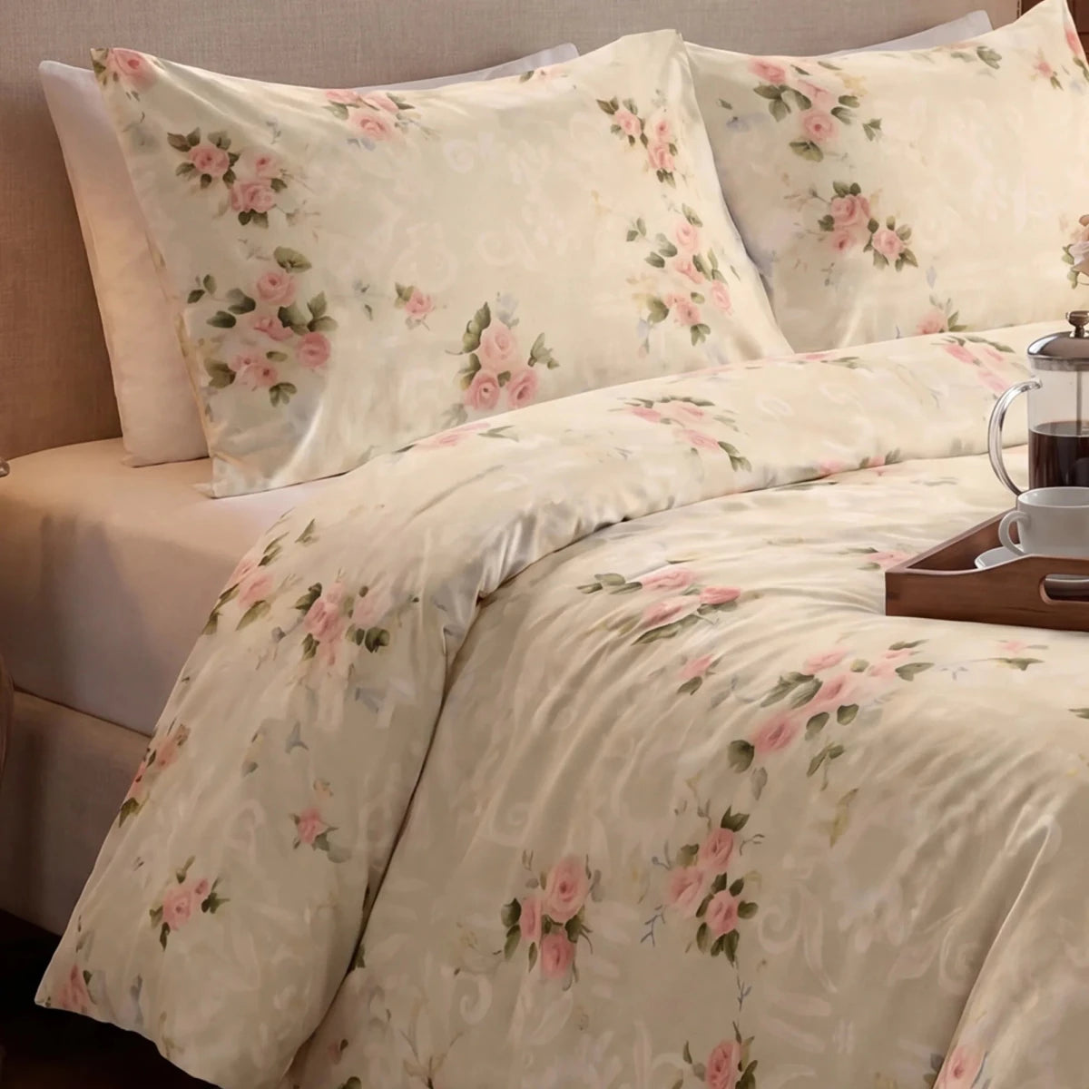 Ultra Soft Bed Sheet Set – Roselle, King Size, 3 Pc - Lotus