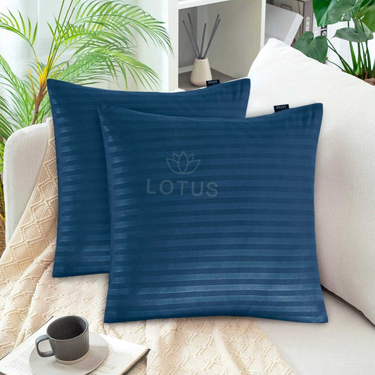 Ultra Soft Cushion Cover – Zinc Stripe, 2 Pc - Lotus