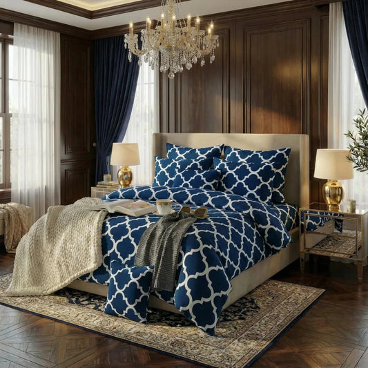 Ultra Soft Duvet Cover Set – Ogee, King Size, 6 Pc - Lotus
