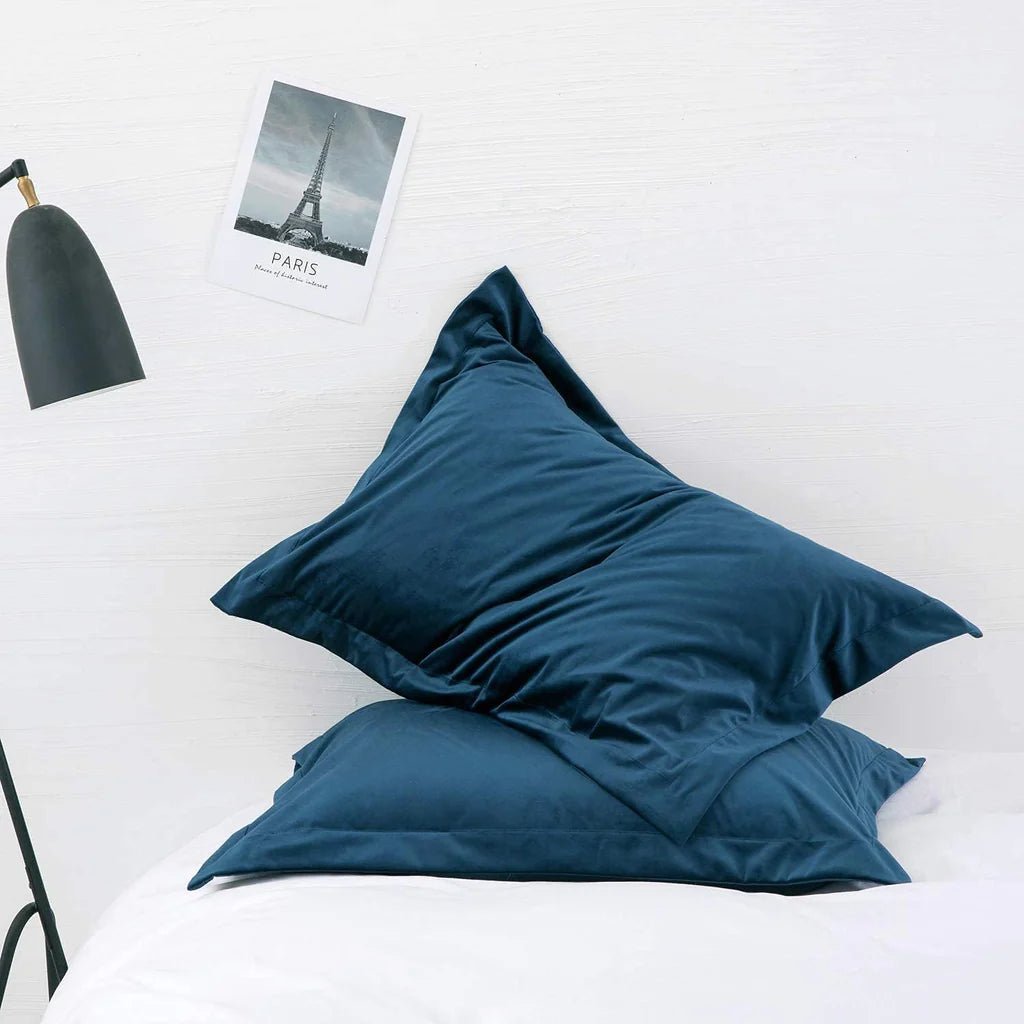 Velvet Pillow Sham Navy (Pack of 2) RFS - 30354 - Lotus
