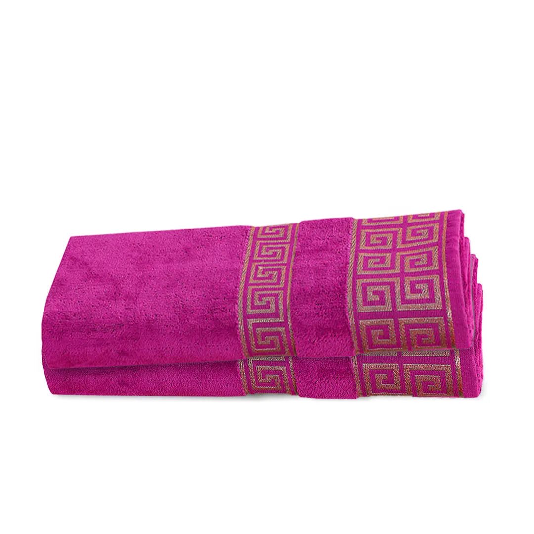 Versatile Bath Towel Fuchsia (Pack Of 2) - 010 - Lotus