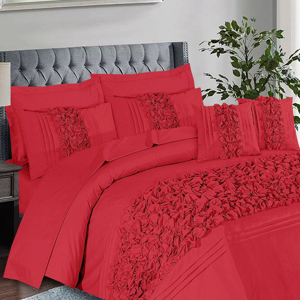 Roly-Poly Duvet Cover 8 Pcs Set Red-40210 RFS