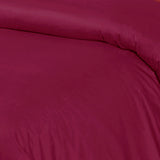 Velvet Bed Sheet 5 Pcs Burgundy-40108