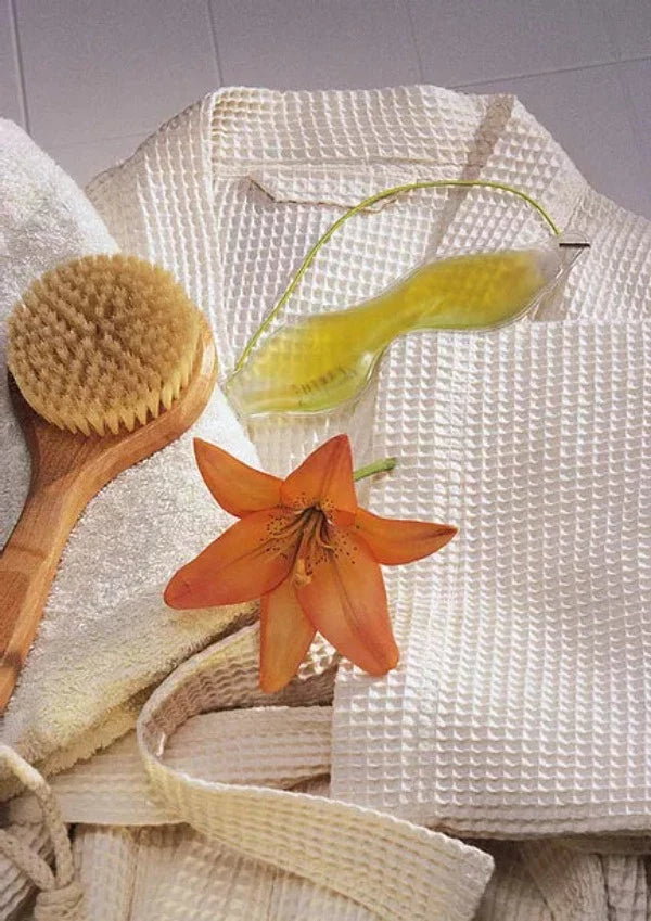 Waffle Weave Cotton Bathrobe-NBR-03
