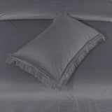 Velvet Bed Sheet 5 Pcs Gray-40110