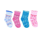Stylish Socks For Kid's Multi Color ( PACK OF 4 )-1018