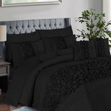 Roly-Poly Duvet Cover 8 Pcs Set Jet Black-40204 RFS