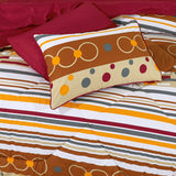Comforter Set Multi Circle Stripe-30153