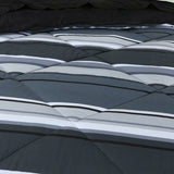 Comforter Set Gray Stripe-30152