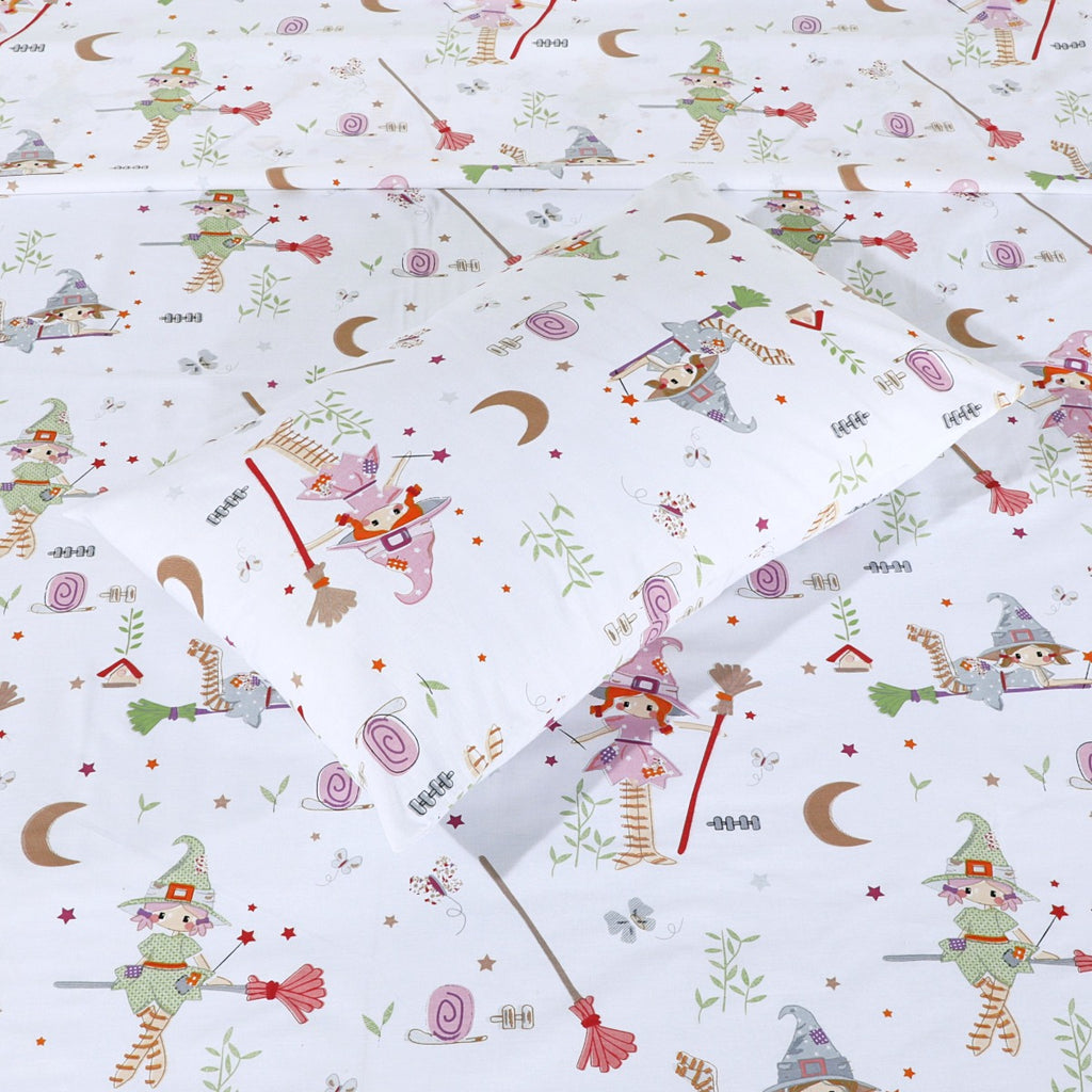 Cartoon Character Bed Sheet Fairy Garden Single-30160