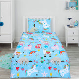 Cartoon Character Bed Sheet Animal Rainbow-30174