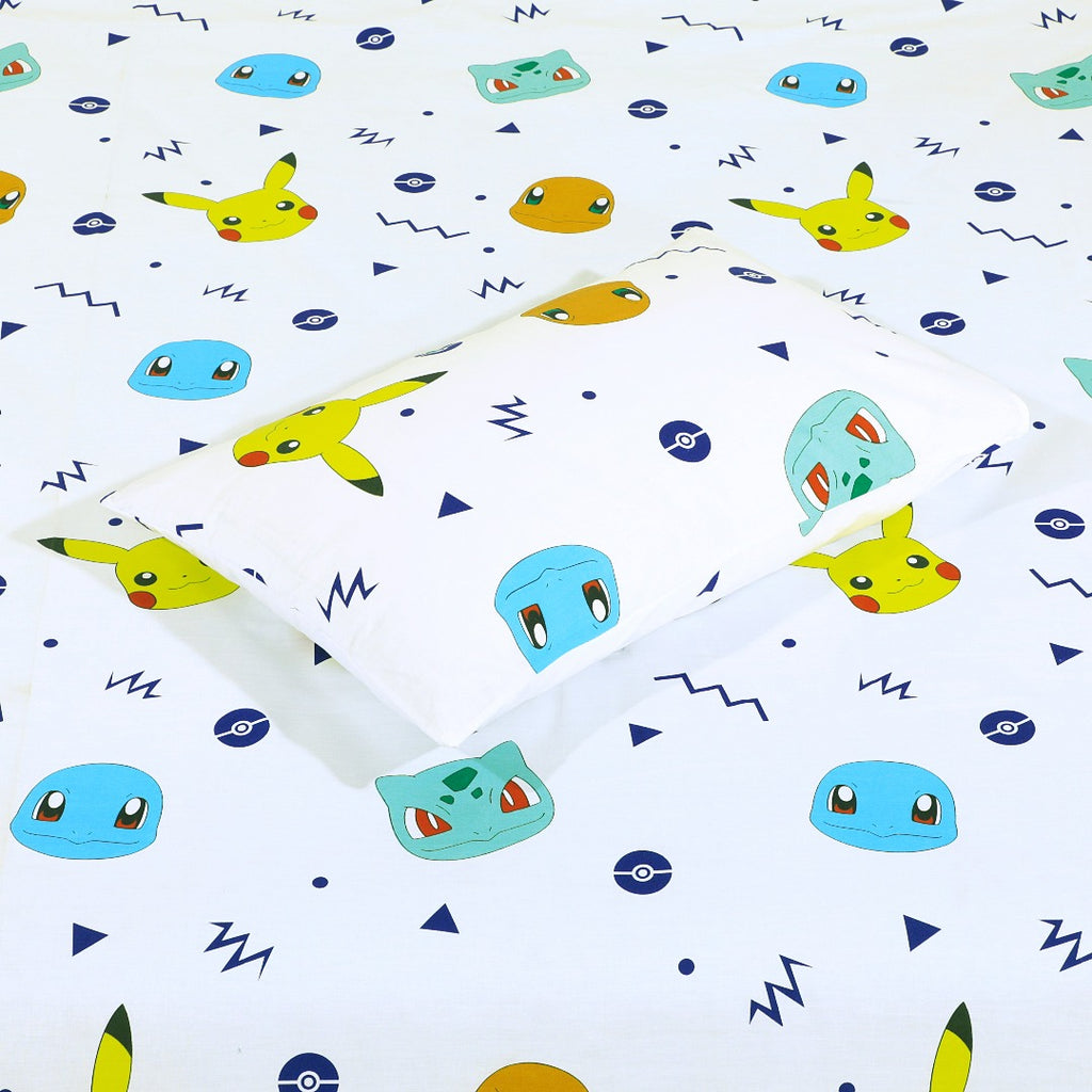 Cartoon Character Bed Sheet Poke_Mon single-30169
