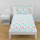 Cartoon Character Fitted Sheet Truck Single-30187