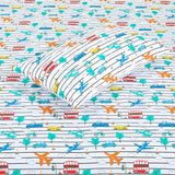 Cartoon Character Fitted Sheet Truck Single-30187