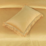 Velvet Bed Sheet 5 Pcs Gold King-40109