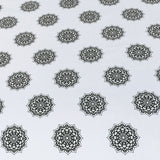Cotton Rich Bed Sheet Black Floral-30107