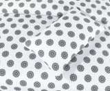Cotton Rich Bed Sheet Black Floral-30107