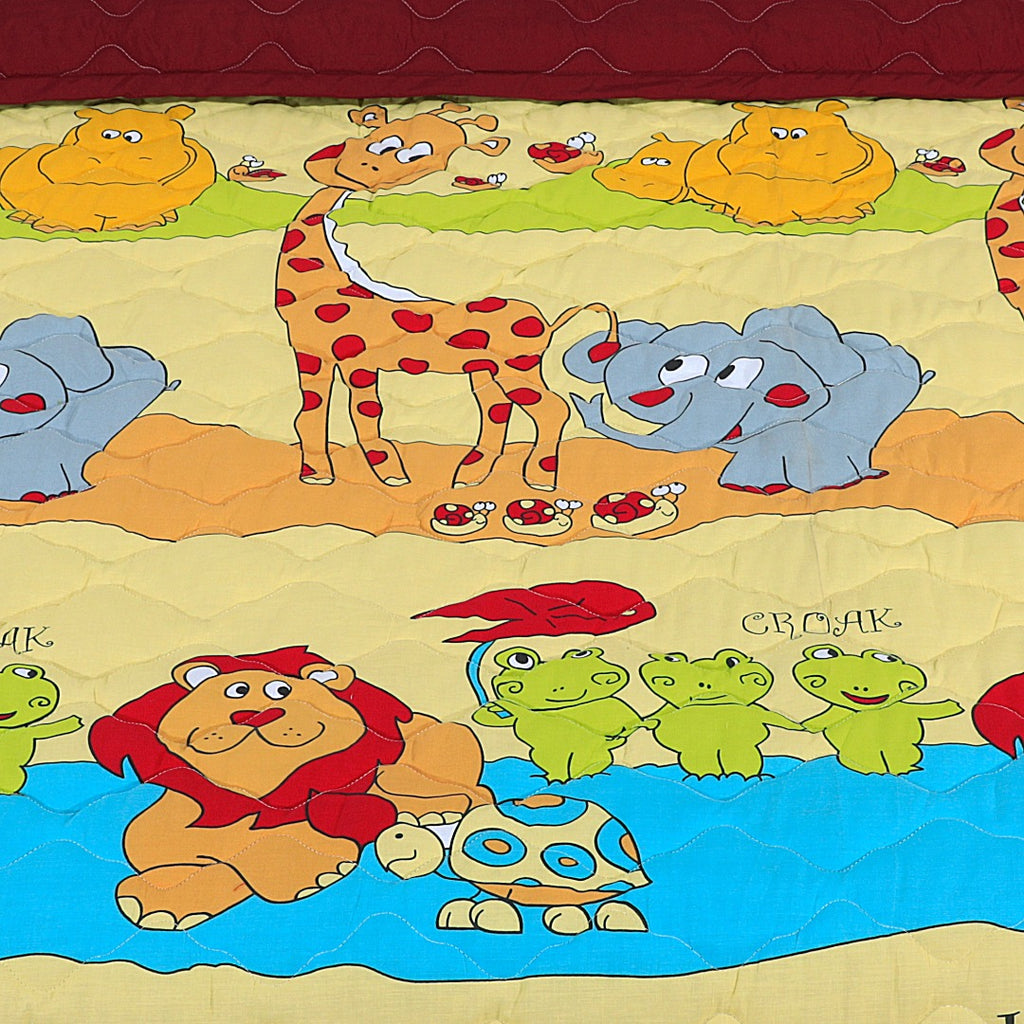 Cartoon Character Summer Comforter Croak & Animal-30199