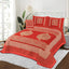 Jacquard Velvet Bed Sheet Set 4 pcs Mandala Red King-40231 RFS