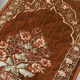 Quilted Prayer Mat (Jainamaz) Floral Brown-50106