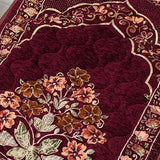 Quilted Prayer Mat (Jainamaz) Floral Mulberry-50105