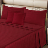 Cotton Sateen Bed Sheet Set Chili Pepper Seven Stripes-40144