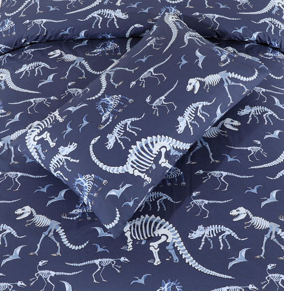Glow in Dark Bed Sheet Dinosaur30126 Lotus