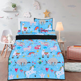 Cartoon Character Bed Spread Animal Rainbow-30174