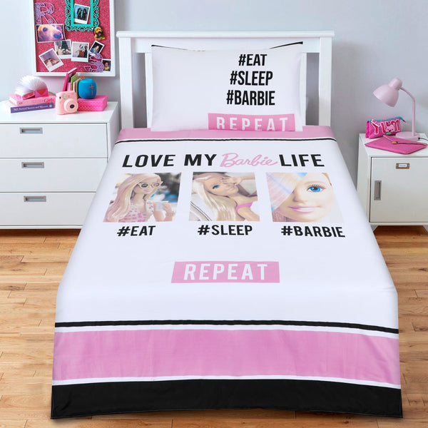 Cartoon Character Bed Sheet Barbie Life Single-30189