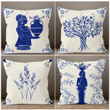 Mediterranean Style Cushion Covers (Pack of 4)-CC-85