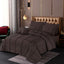Square Pleated Duvet Cover 8 Pcs Set Brown-40178 RFS