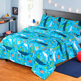 Cartoon Character Bed Sheet Anhope Whale-30129