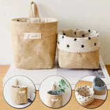 Hanging Storage Small Box Jute Basket (Pack of 3)- Bag-28
