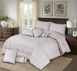 Cotton Duck Comforter Set White Dot-50140 OS