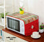 Quilted Microwave Oven Cover Red-OC1