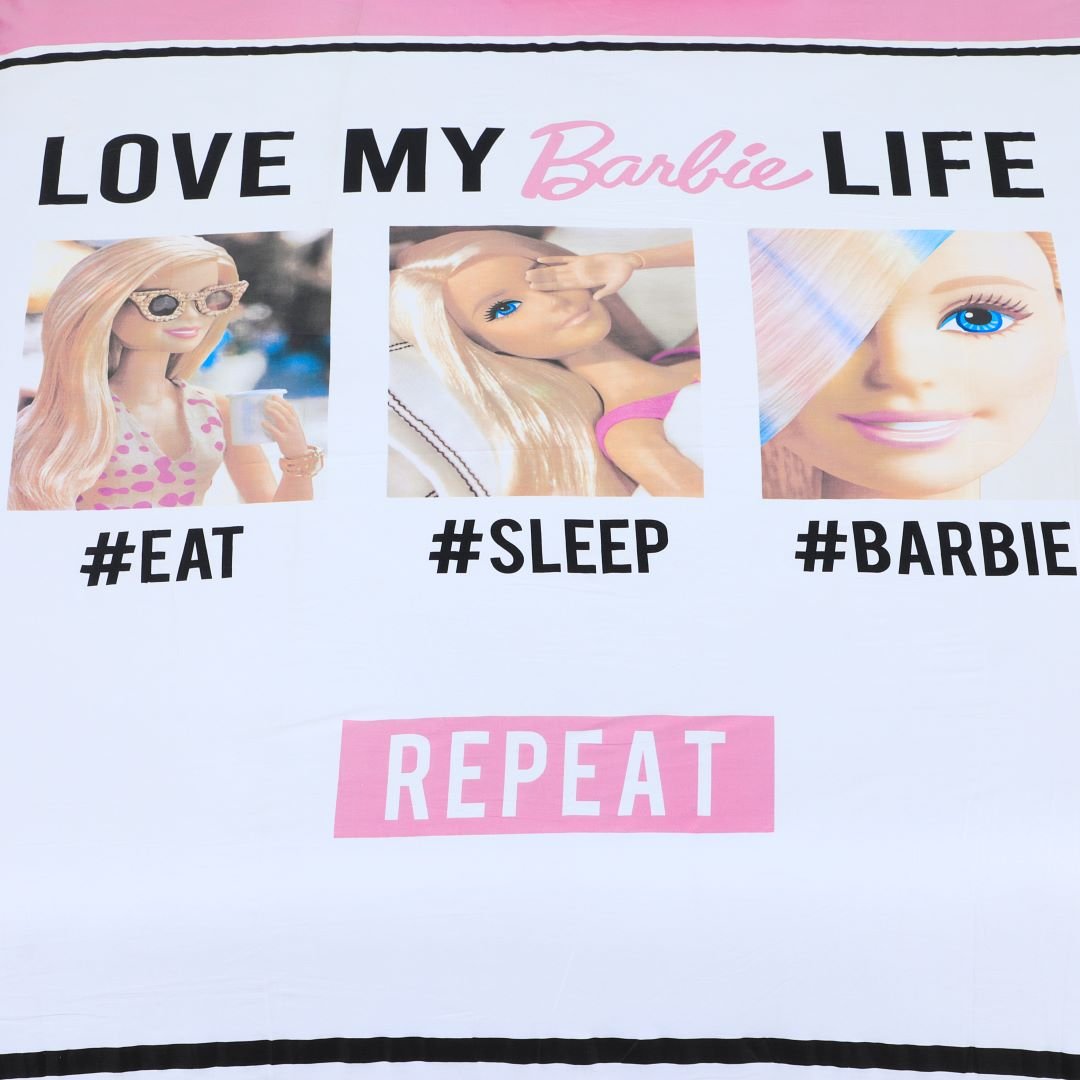Cartoon Character Bed Sheet Barbie Life Single - 30189 - Lotus