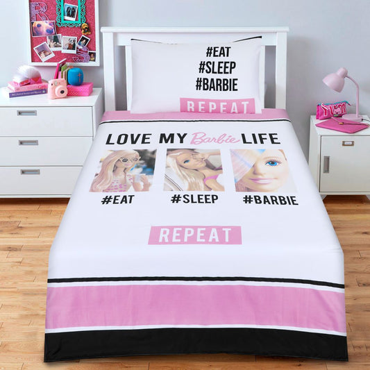 Cartoon Character Bed Sheet Barbie Life Single - 30189 - Lotus