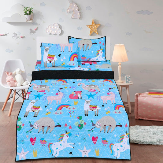 Cartoon Character Summer Comforter Animal Rainbow - 30174 - Lotus