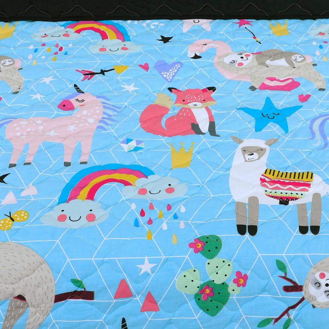 Cartoon Character Summer Comforter Animal Rainbow - 30174 - Lotus