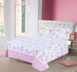 Cartoon Character Bed Sheet Fairy Garden Single-30160