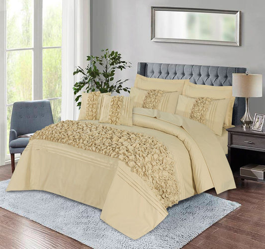 Roly - Poly Duvet Cover 8 Pcs Set Beige - 40198 RFS - Lotus