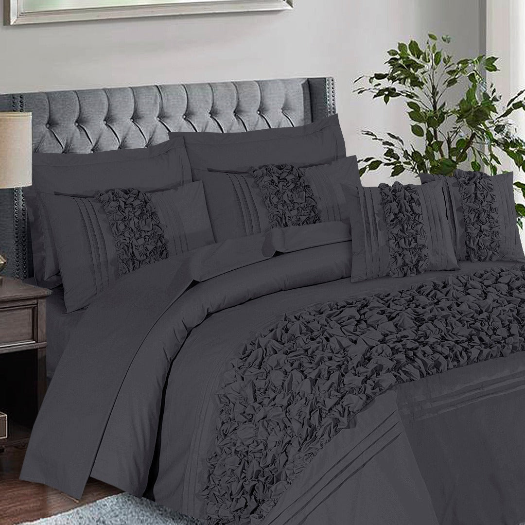 Roly - Poly Duvet Cover 8 Pcs Set Set Grey - 40206 RFS - Lotus