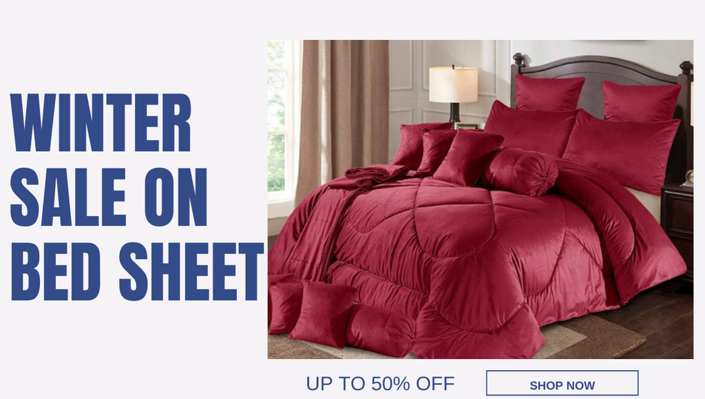 Winter Sale: Elegant Bed Sheet Designs & Luxurious Bridal Bedding Sets