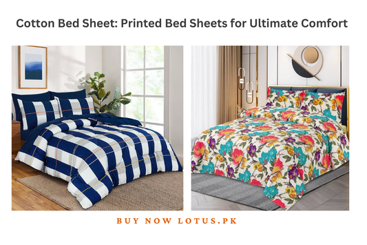 Cotton Bed Sheet: Printed Bed Sheets for Ultimate Comfort - Lotus